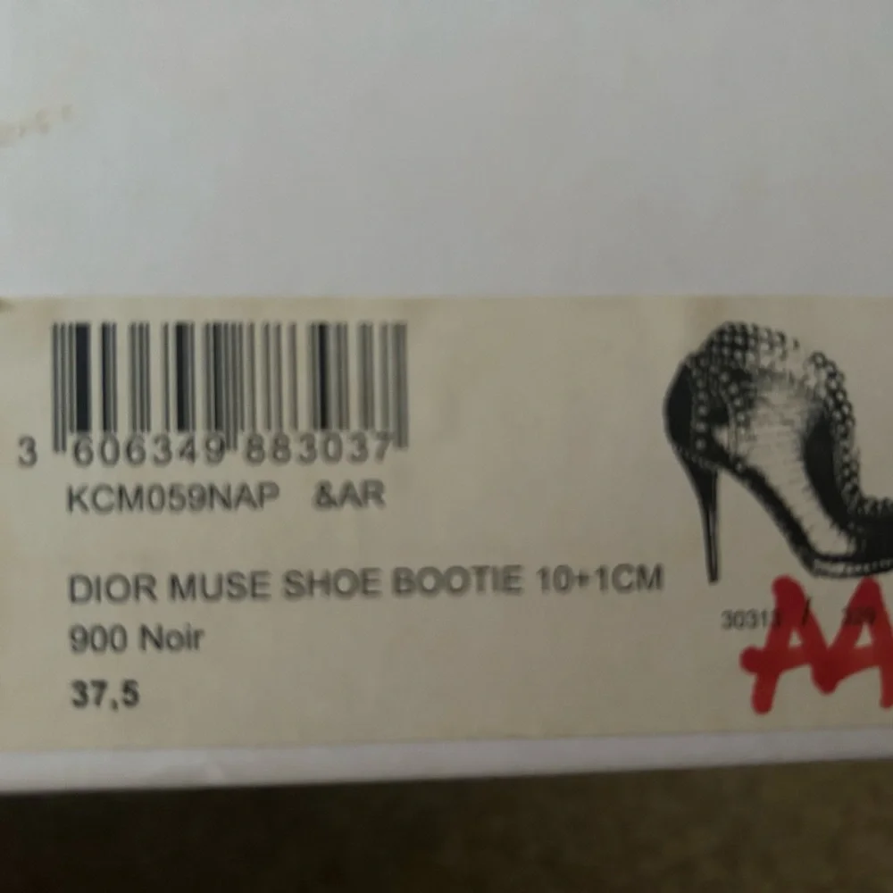 Dior Black Studded Heeled Boots - Picture 10 of 11